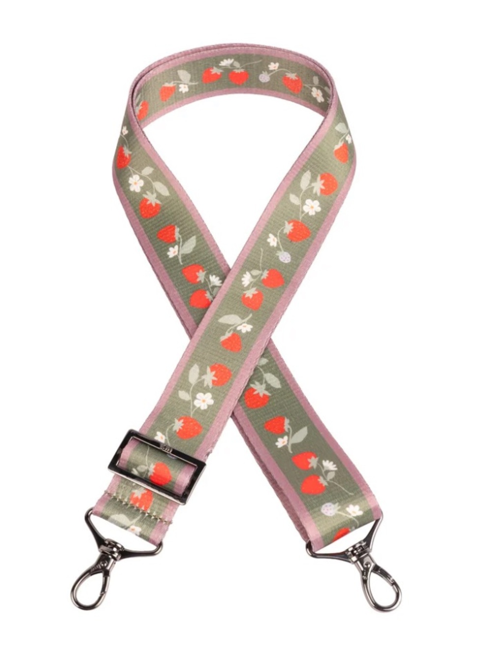Lug Novelty 1.5" Classic Webbed Strap Strawberries